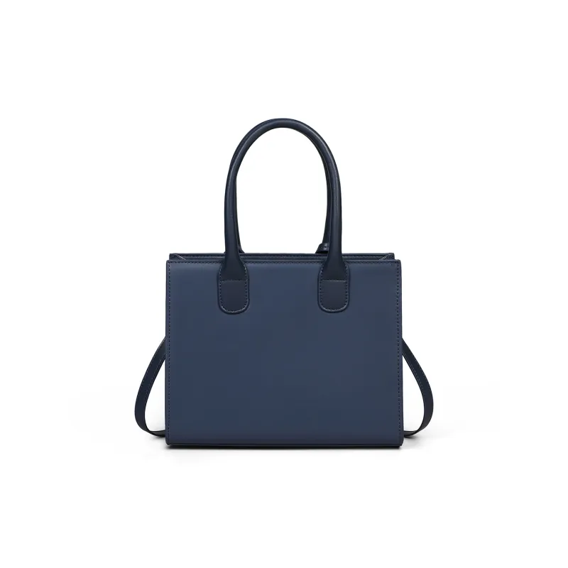 C°BANNER Split Cow Leather With Synthetic Leather Crossbody Handbag Regular Women's Blue-2