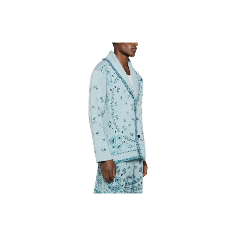 Alanui Bandana Jacquard Button Up Cardigan-2