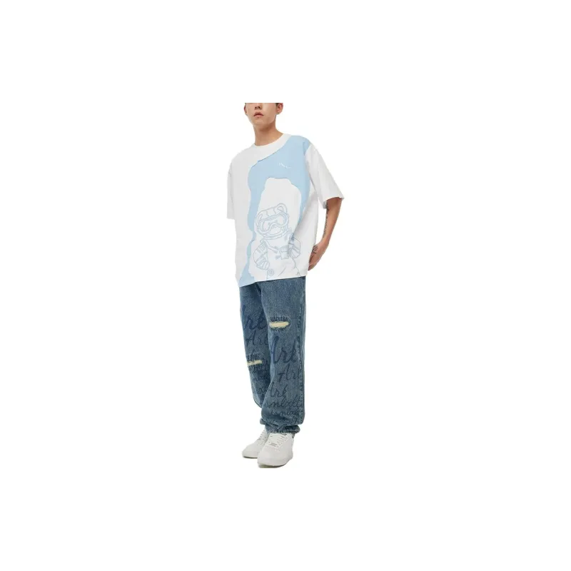TSMLXLT Jeans Unisex Dark Denim Blue-4