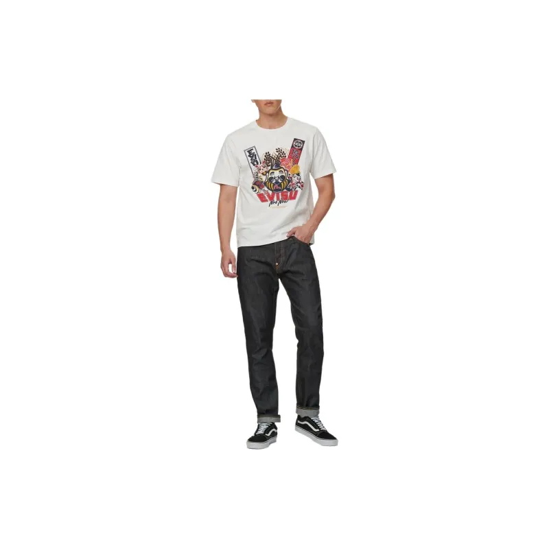 EVISU T-Shirts Men White-4