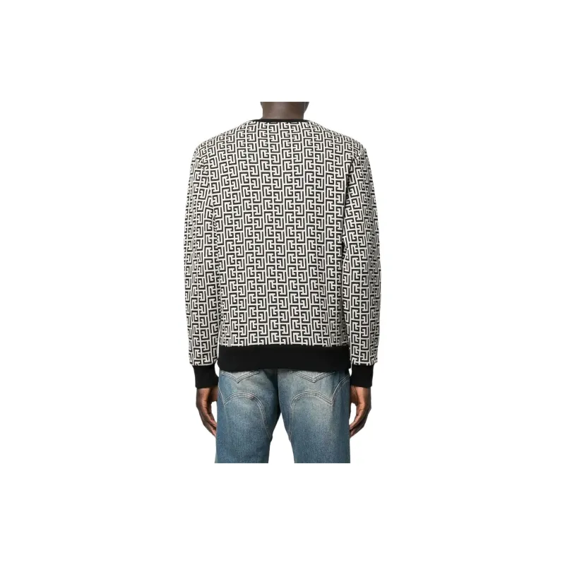 BALMAIN Monogram Print Sweatshirt-2