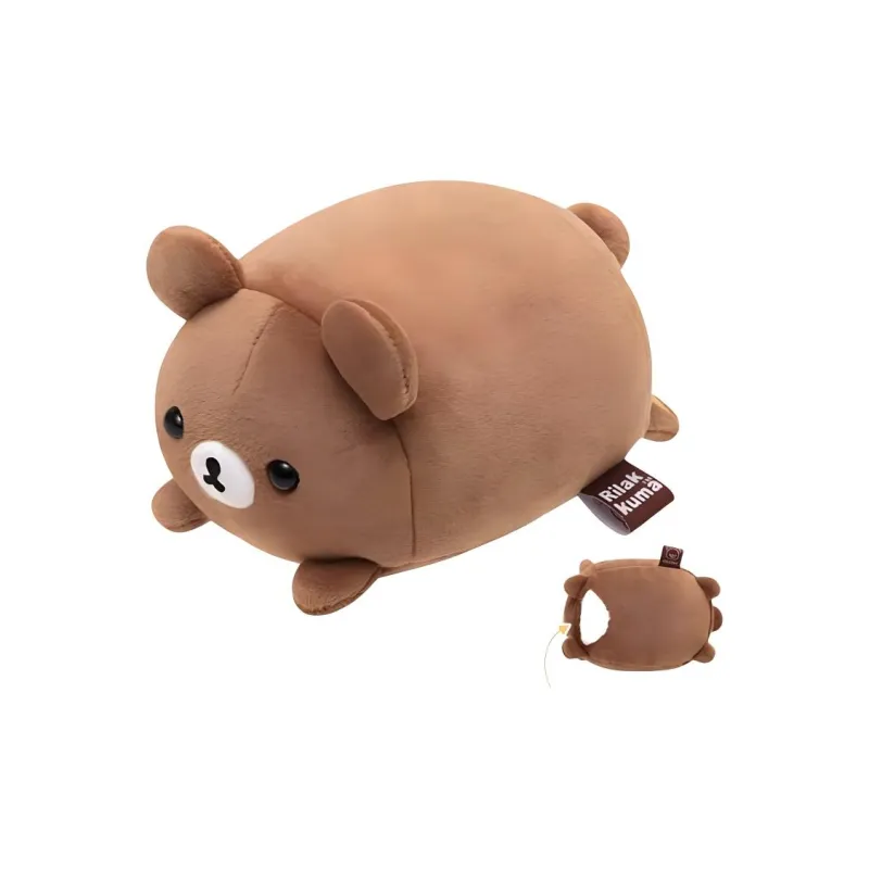 SAN X Rilakkuma, Chinese Steamed Bun, Honey Bear Dolls Plush Doll 9cm Height-1