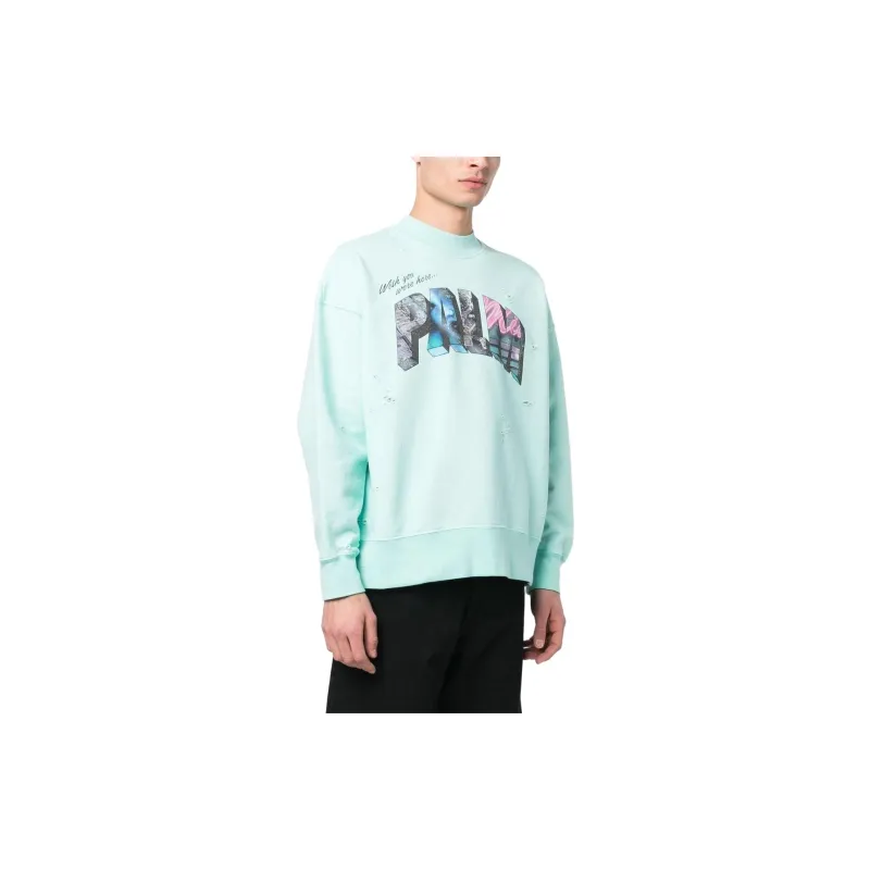 PALM ANGELS Sweatshirts Men Mint Green-3