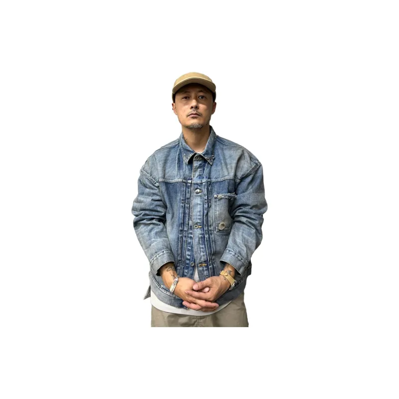 MADNESS Denim Jacket Men's Blue-2