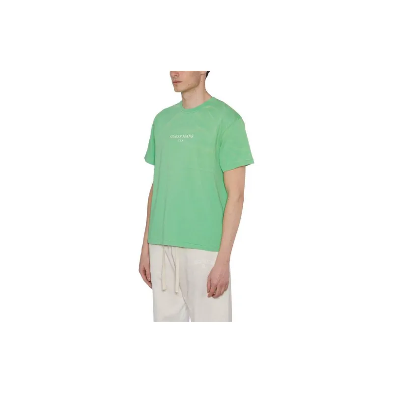 GUESS T-Shirts Men Green-3