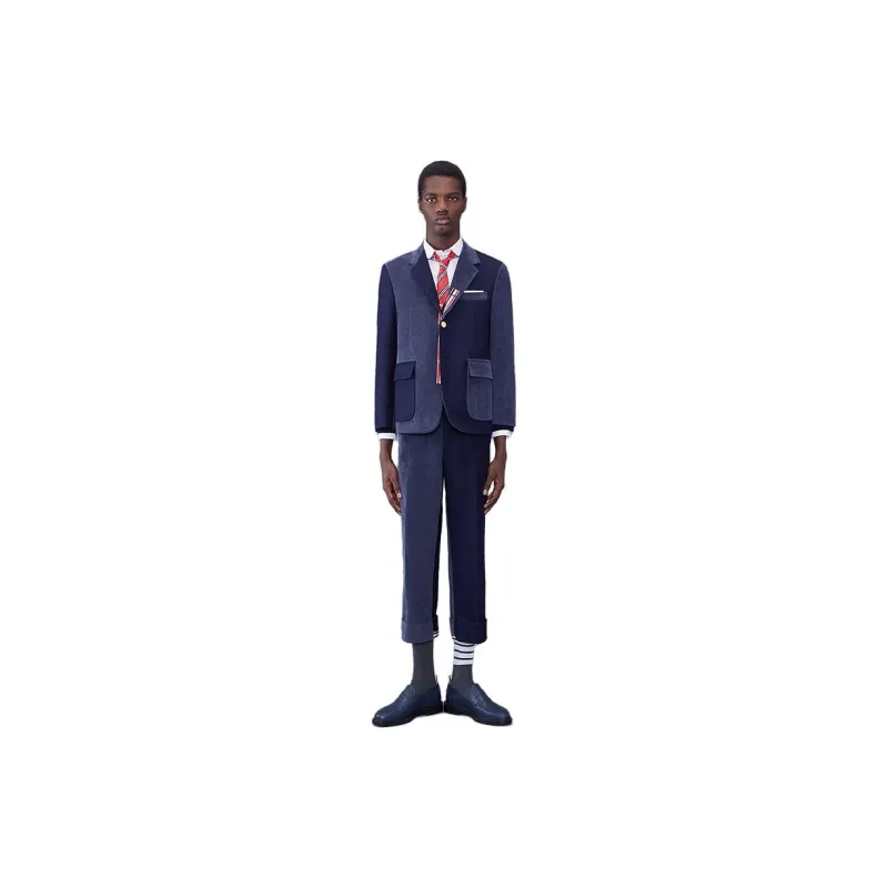 THOM BROWNE Single-Breasted Corduroy Blazer-2