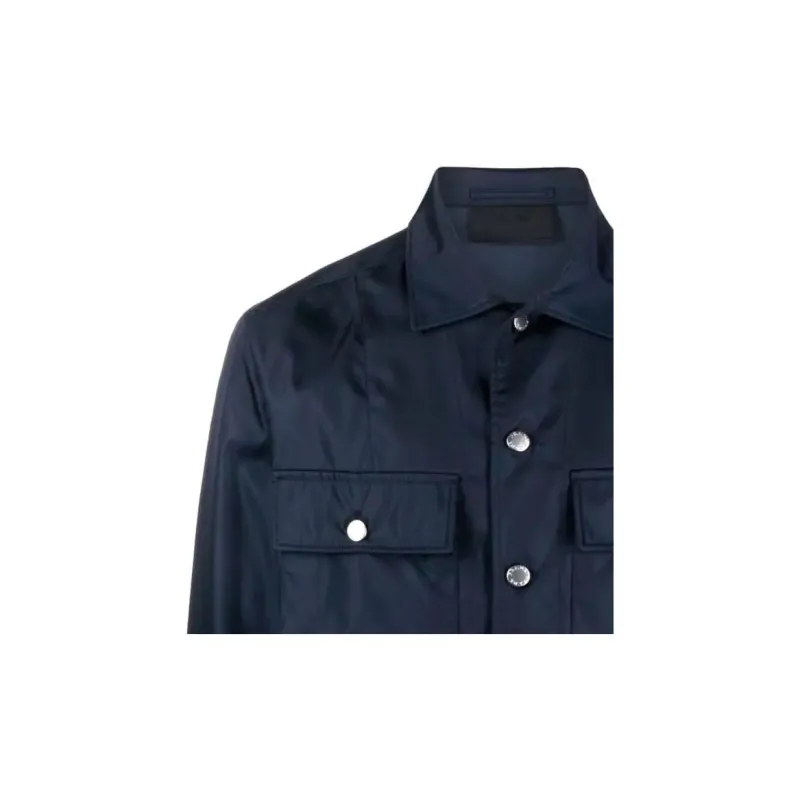 PRADA Jackets Men Marine Blue-4