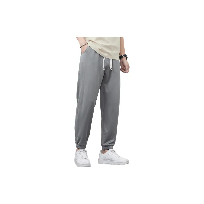 Tonlion Knitted Sports Pants Men's Dark Gray-3