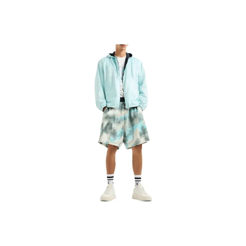 ARMANI EXCHANGE Logo print Hooded Jacket-2