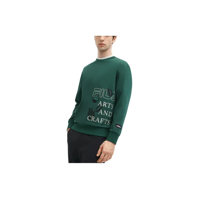 FILA x V&A Sweatshirt Men's Shadow Green-3
