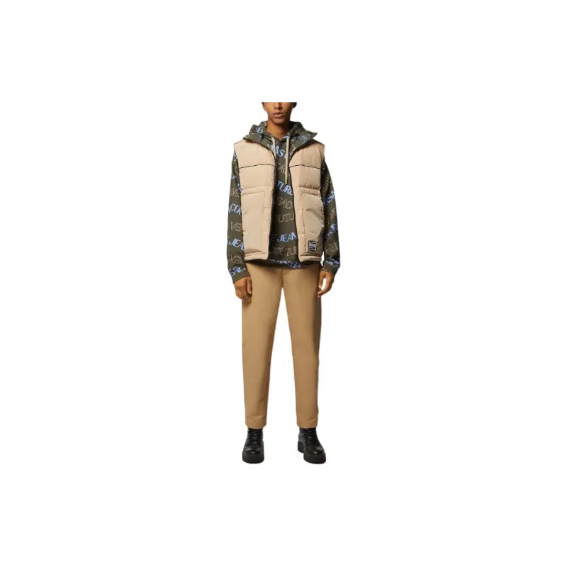 VERSACE JEANS COUTURE Logo patch Quilted Gilet-4