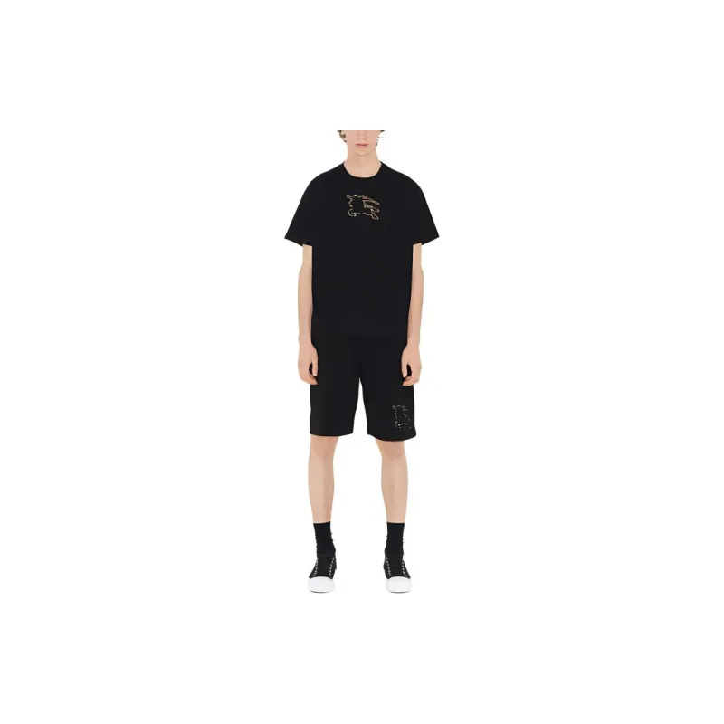 Burberry Check Ekd Cotton Shorts-5