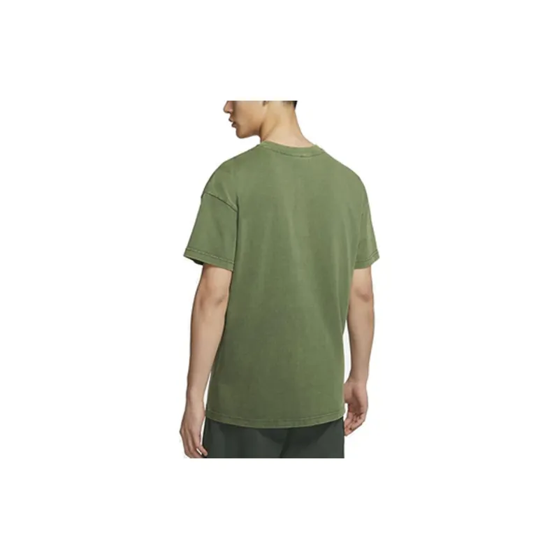 Nike Drop Shoulder Sleeve T Shirt Men's Green-3