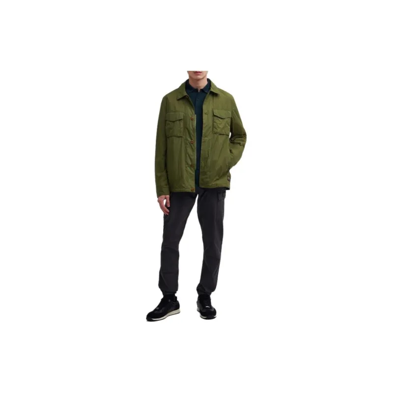 BARBOUR Neale Overshirt Jackets Coats Men's Olive-1