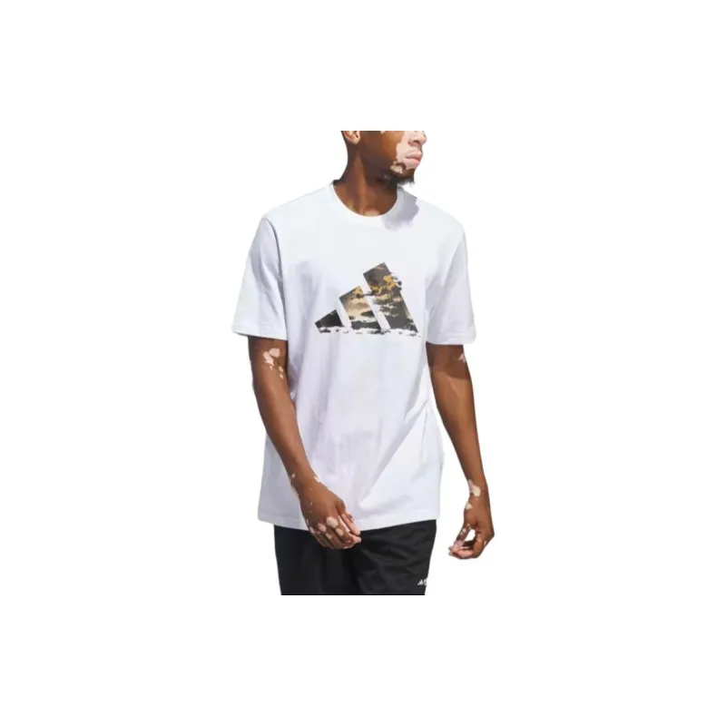 Adidas Blue Summer Logo Graphic Tee-2
