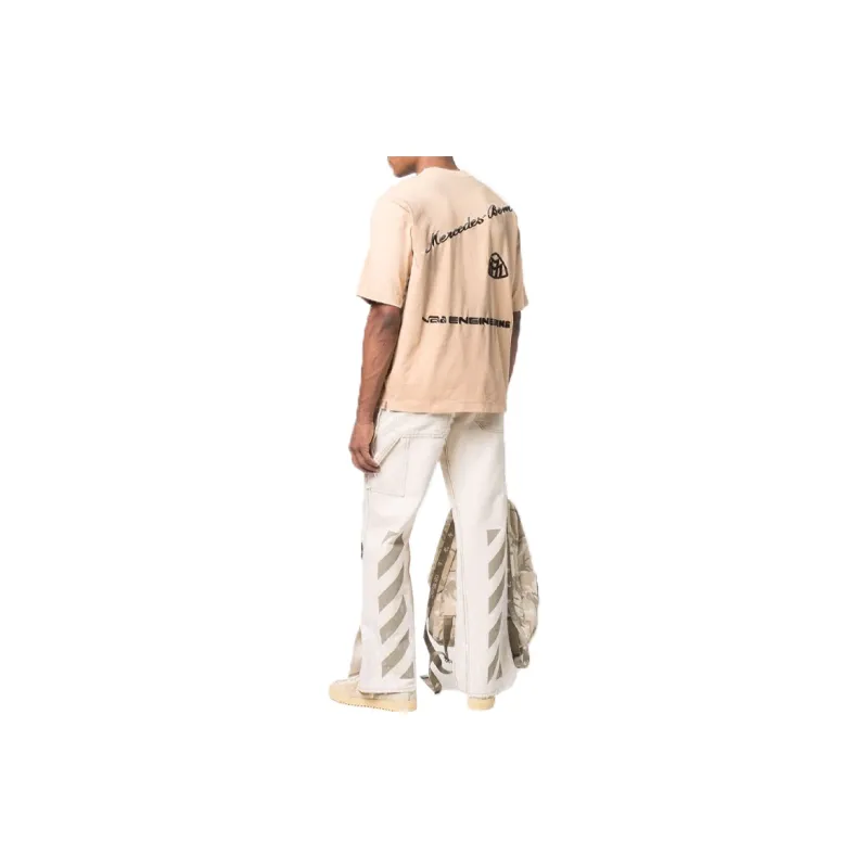 OFF WHITE T Shirts Men Khaki-2