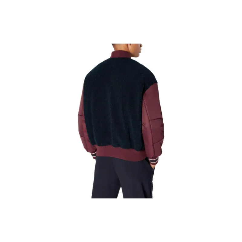 ARMANI EXCHANGE Reversible Sherpa fleece Bomber Jacket-5