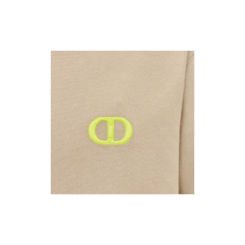 DIOR Logo Embroidered Crewneck T Shirt-5