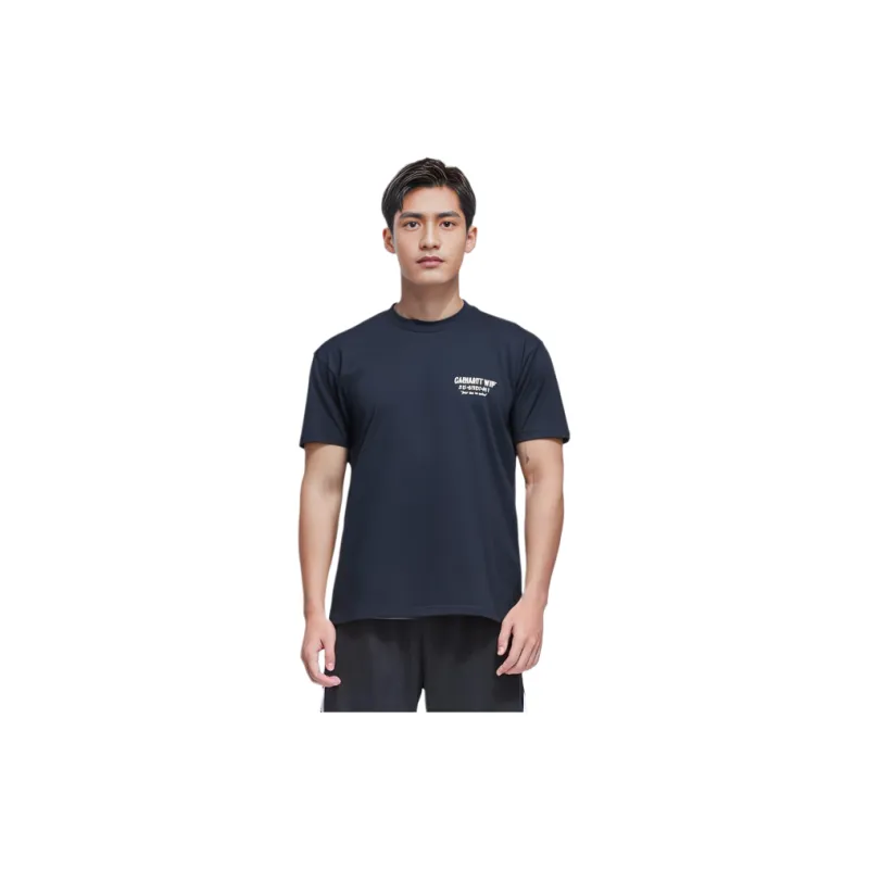 Carhartt WIP Logo Printed Crewneck T Shirt-5