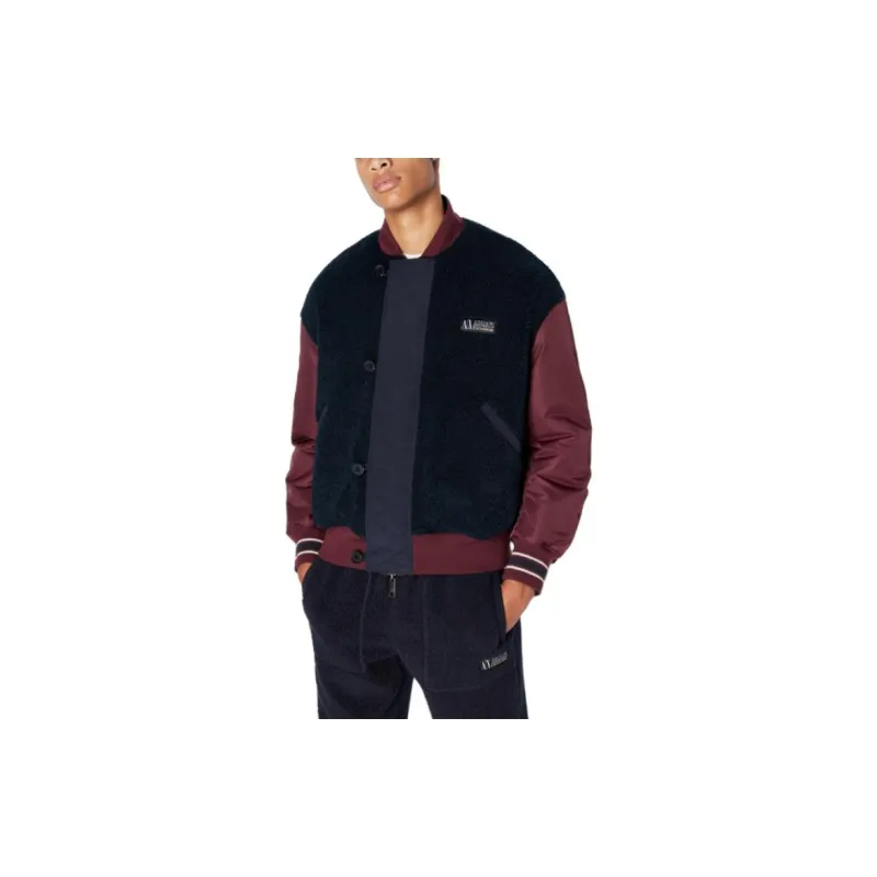 ARMANI EXCHANGE Reversible Sherpa fleece Bomber Jacket-2