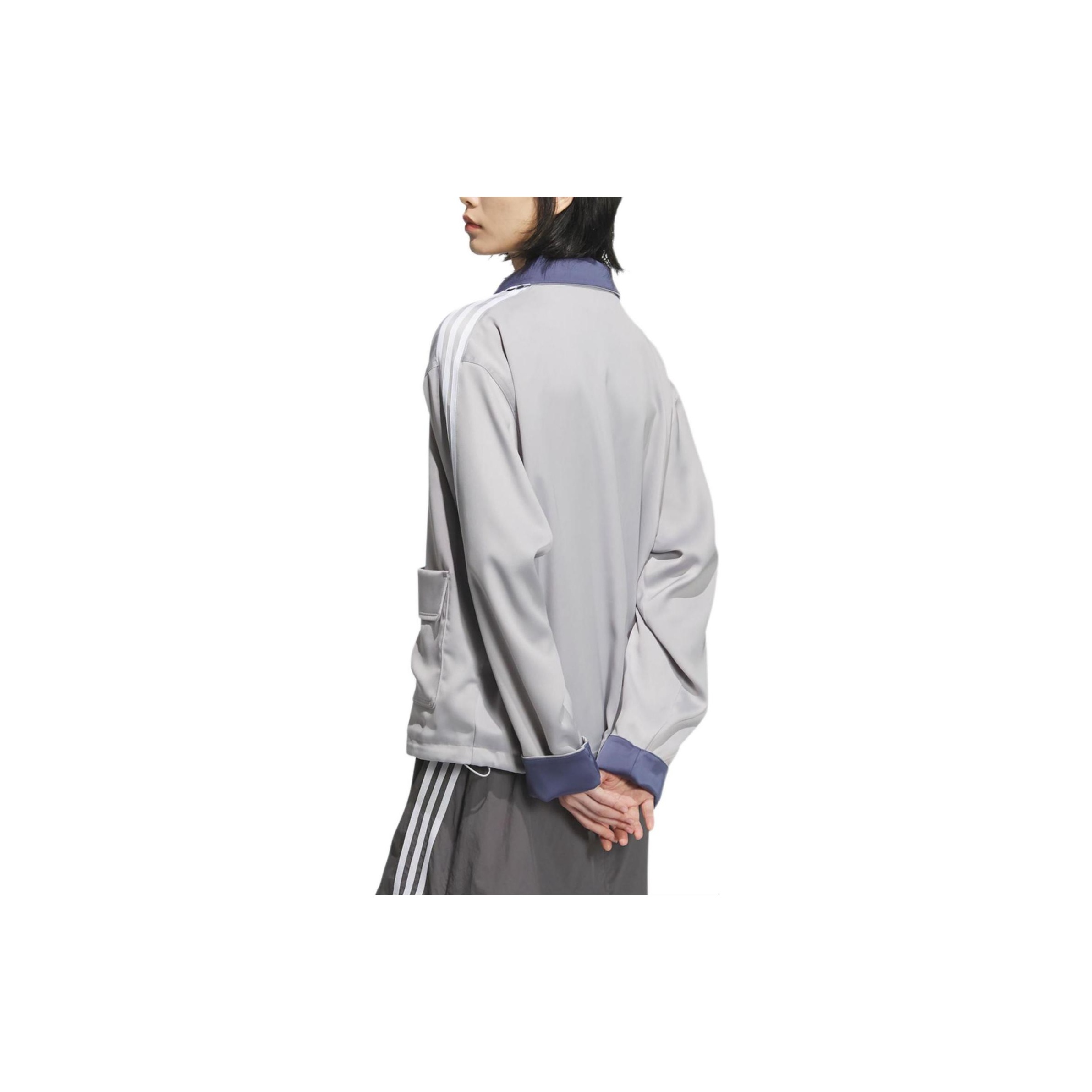 Adidas Originals CN TT SATIN Jackets Coats Unisex Light Gray