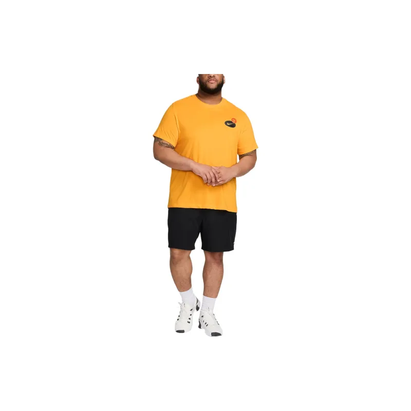 Nike Dri-Fit Fitness T-Shirt T-Shirt Men's Orange-3