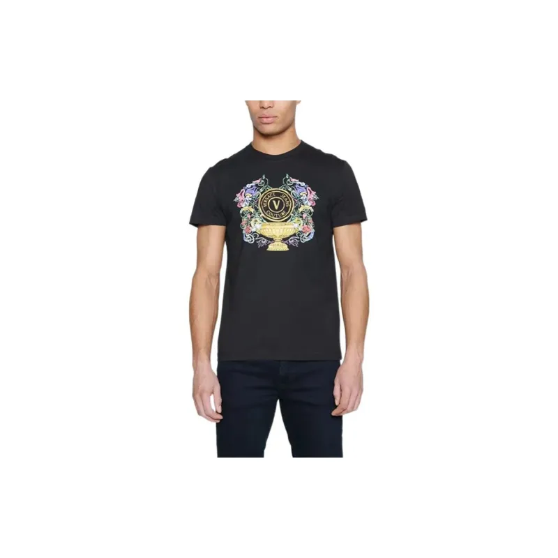 VERSACE JEANS COUTURE T Shirts Men Black-3