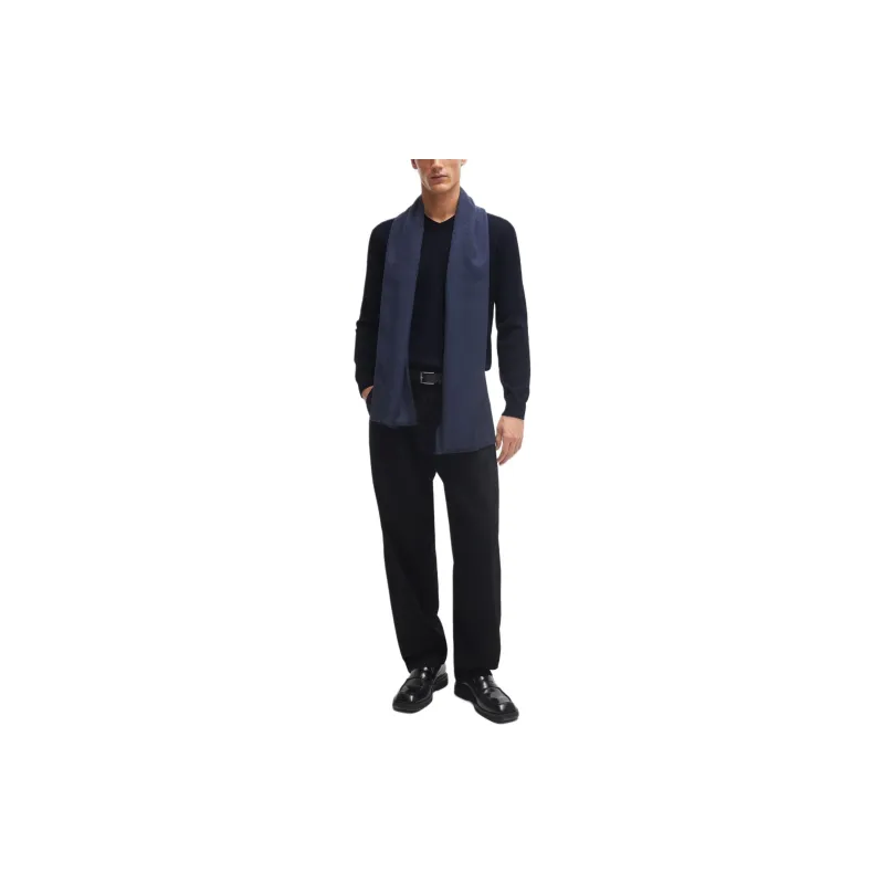 HUGO BOSS V neck Cotton Jumper-1