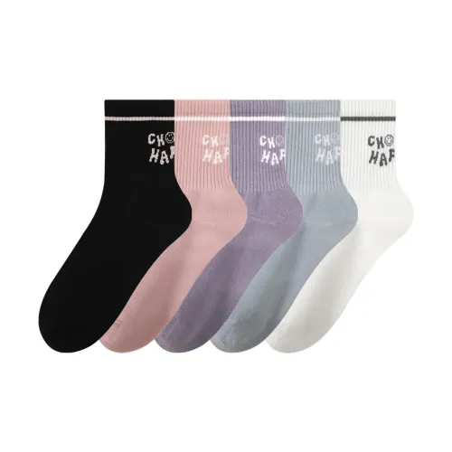 MIIOW Trend Party Series Mid-Calf Socks Women's 5 Pack