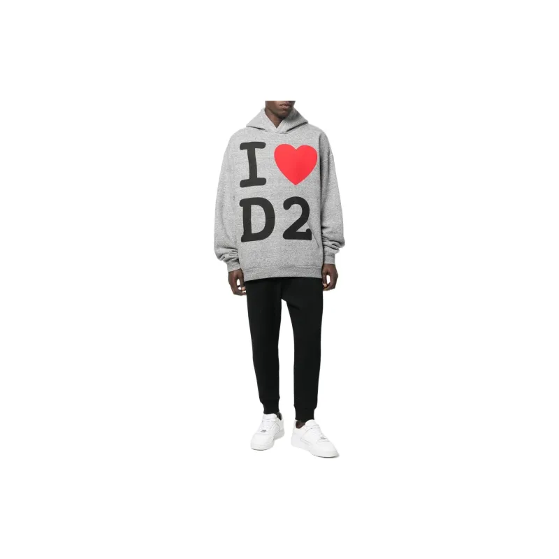 DSQUARED 2 Graphic Printed Long Sleeved Hoodie-1