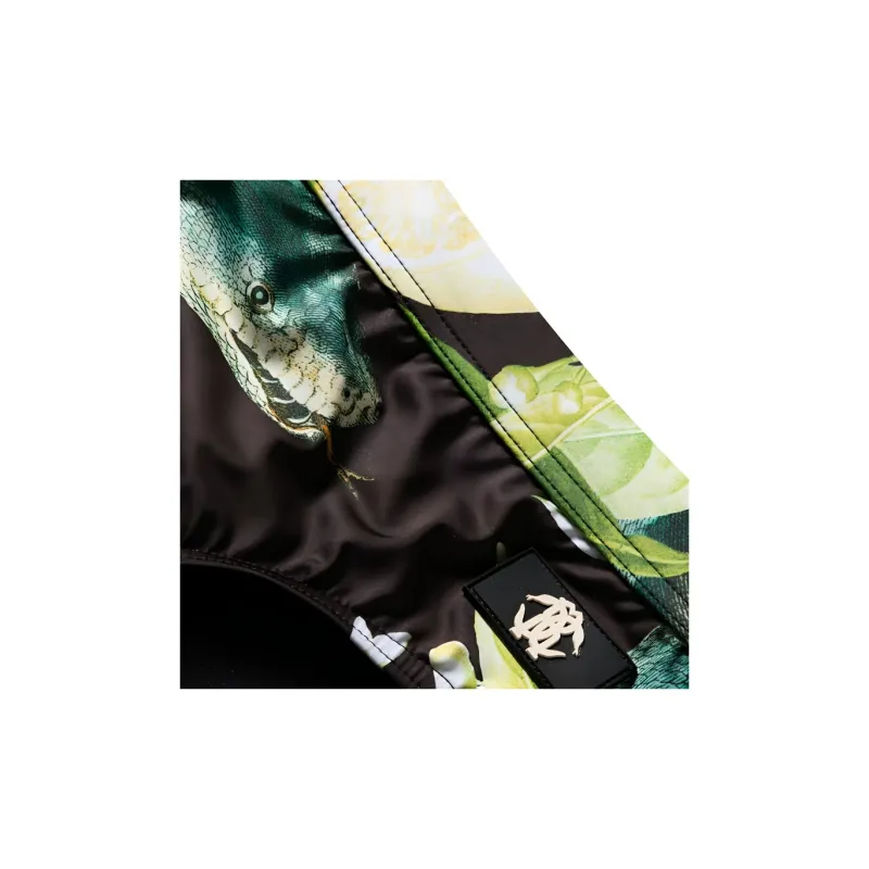 Roberto Cavalli RC patch Snake print Swiming Trunks-4