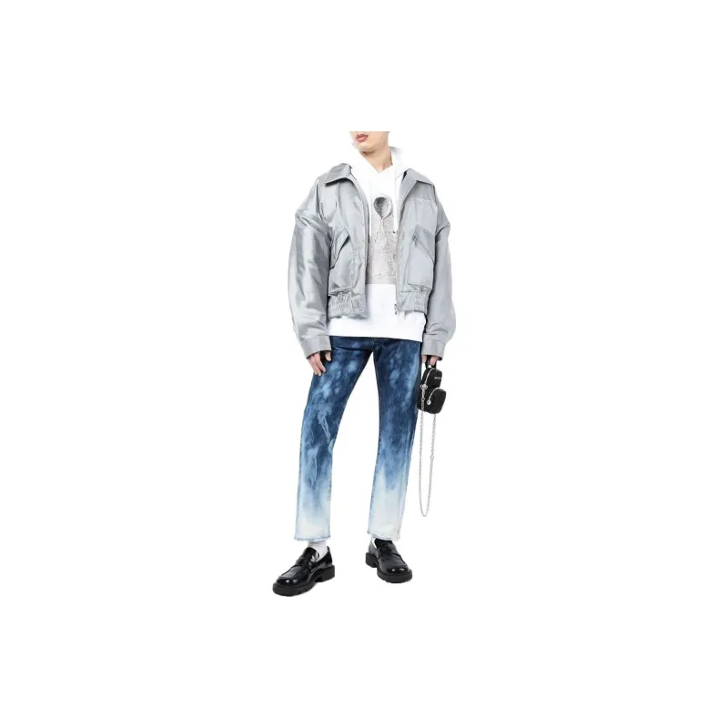 Doublet Faded-effect Straight-leg Jeans-1