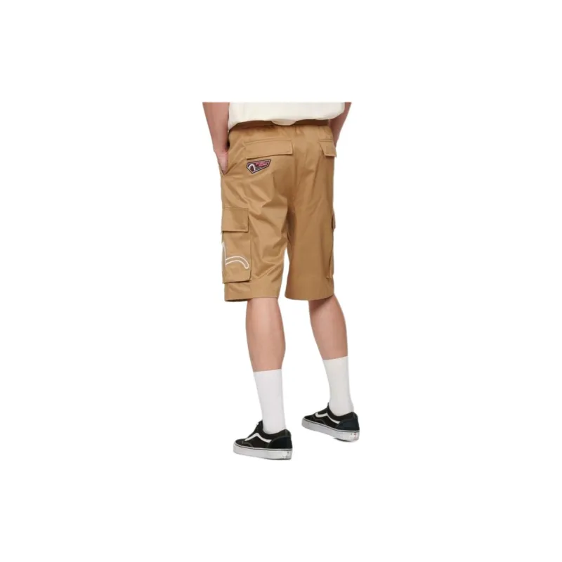 EVISU Cargo Shorts Men Apricot-4