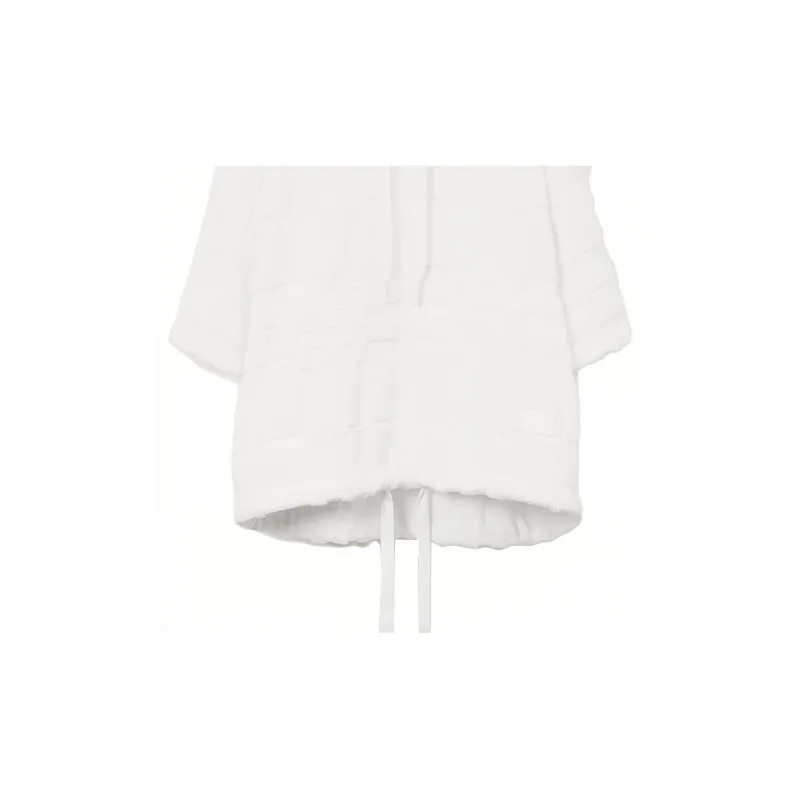 Burberry Towelling Check Short Sleeve Hoodie-5