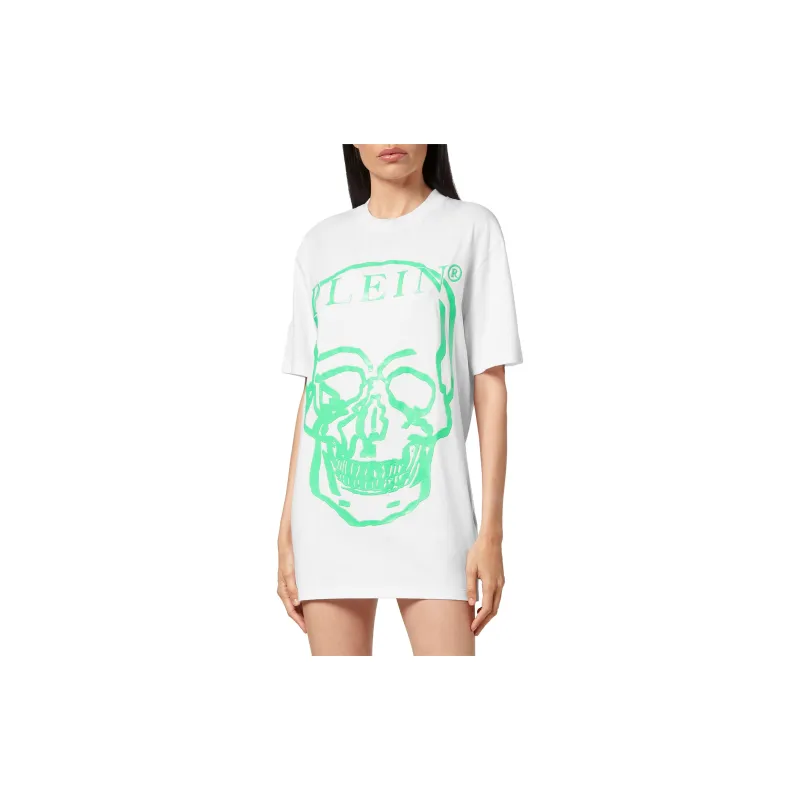 PHILIPP PLEIN T Shirts Unisex White Green-7