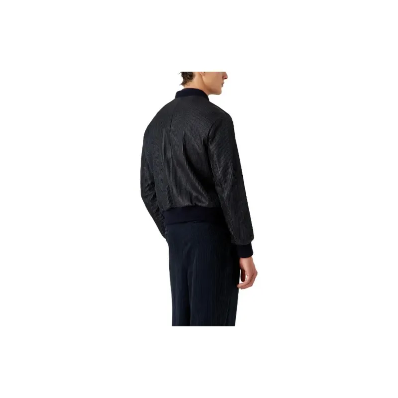 GIORGIO ARMANI Leather Jacket Men's Black-1