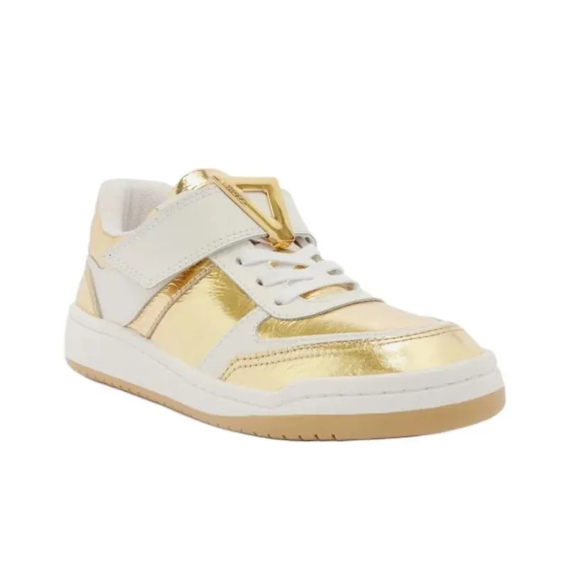 Schutz Low-Top Skateboard Shoes Women's Gold-2