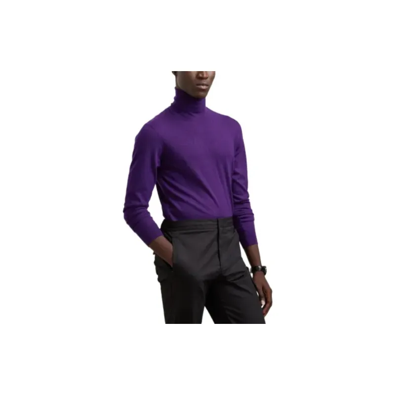 Ralph Lauren Purple Label Cashmere Turtleneck Sweater Men's Purple-3