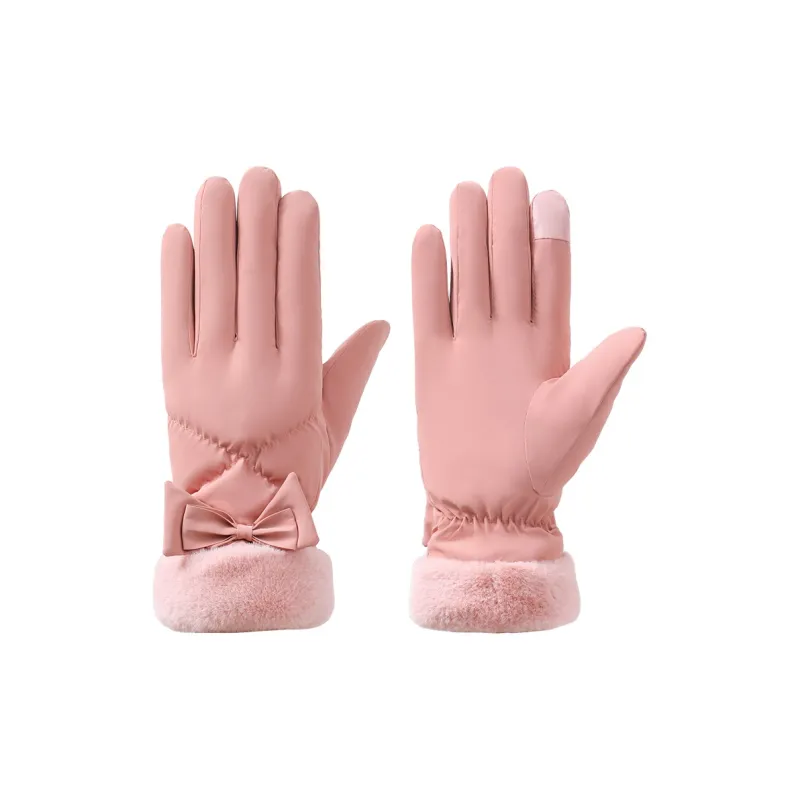 NANJIREN Thickened Warm Gloves Women's-4