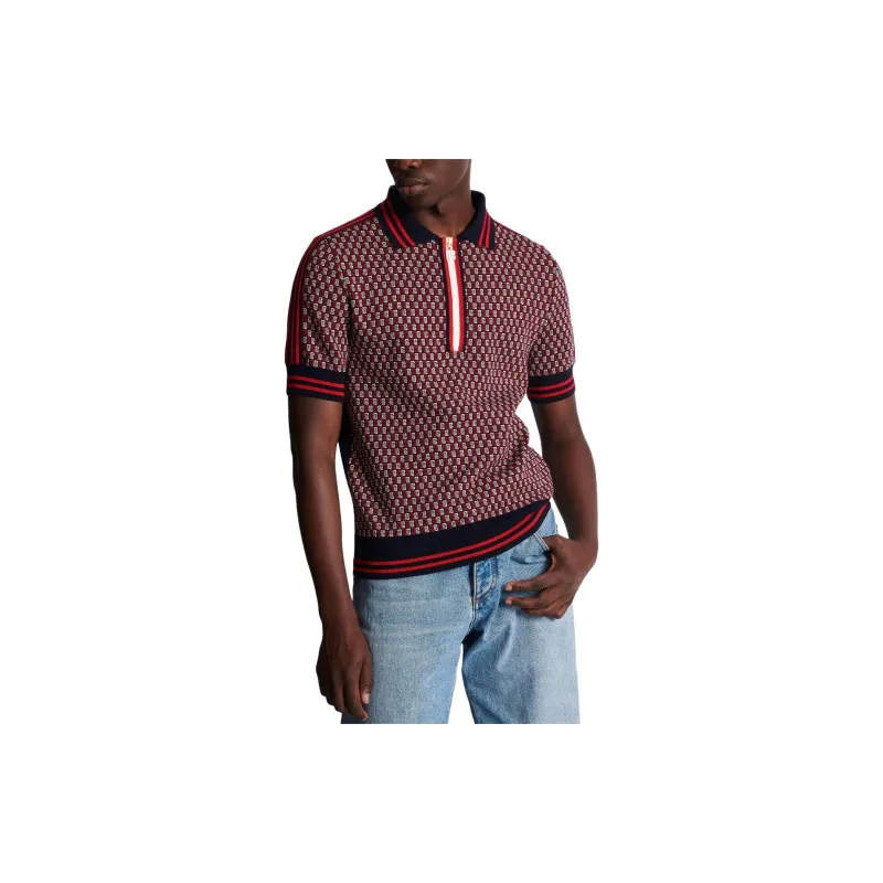 BALMAIN Polo Shirts Men Red-2