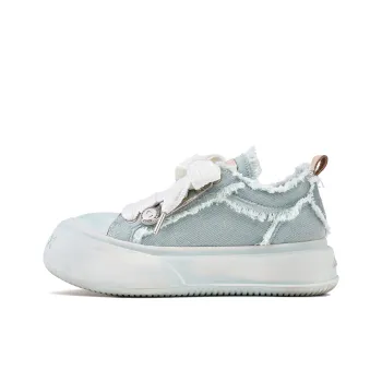 SOAP OPERA Wiping Color Series Skateboard Shoes Unisex Low Top Green/White