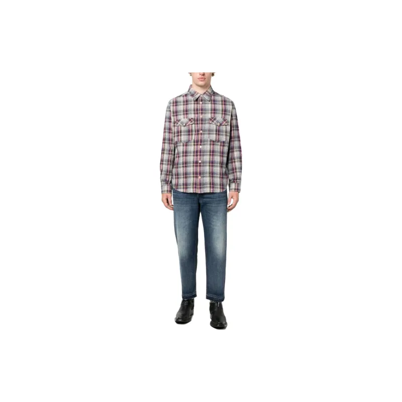 ISABEL MARANT Checked Long Sleeved Shirt-1