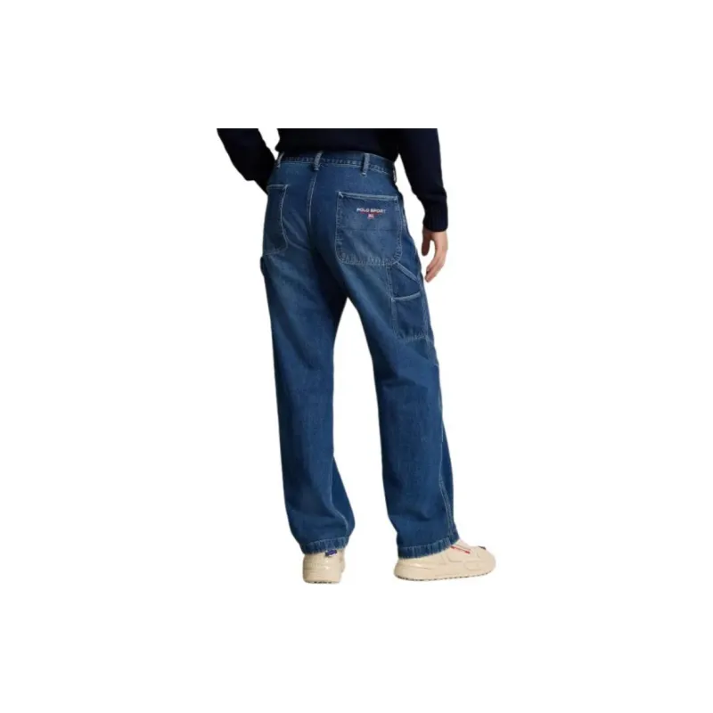 Polo Ralph Lauren Dungaree Fit Polo Sport Carpenter Jean Jeans Men's Blue-4