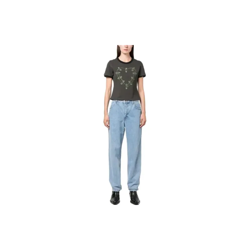 ECKHAUS LATTA Mid rise Straight leg Jeans-1