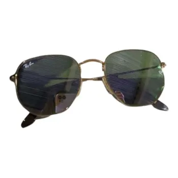 RayBan Subject To Official Website Oval Sunglasses Unisex Gold
