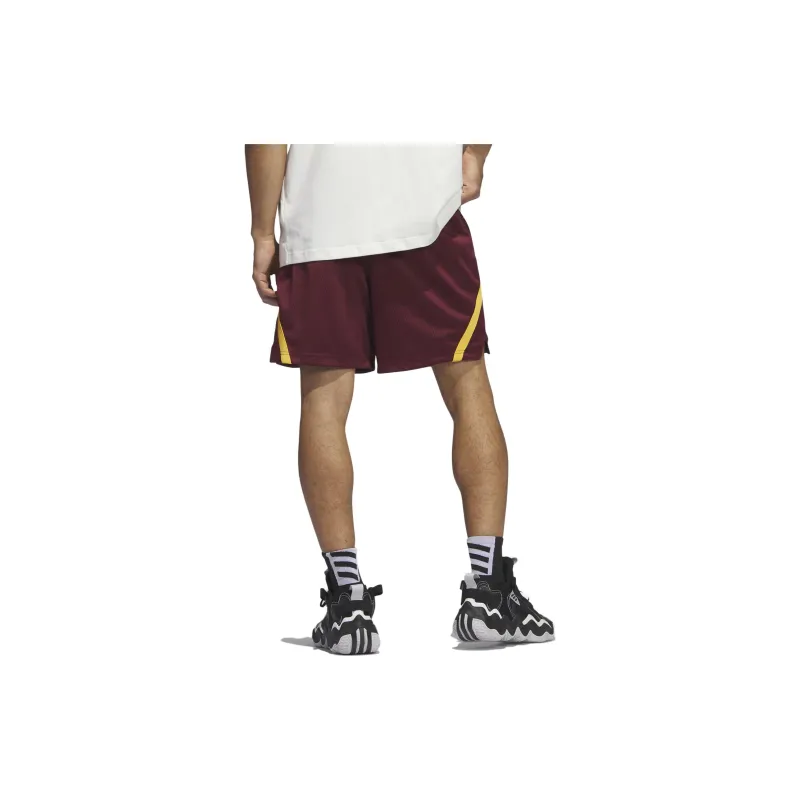 Adidas Casual Shorts Men Dark Red-4