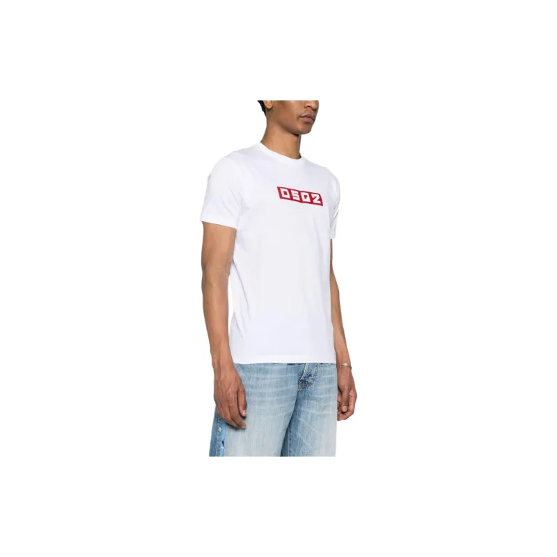 DSQUARED 2 D2 Logo Patch Crewneck T Shirt-4