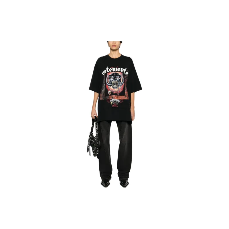 Vetements SS24 T Shirt Unisex Black-1