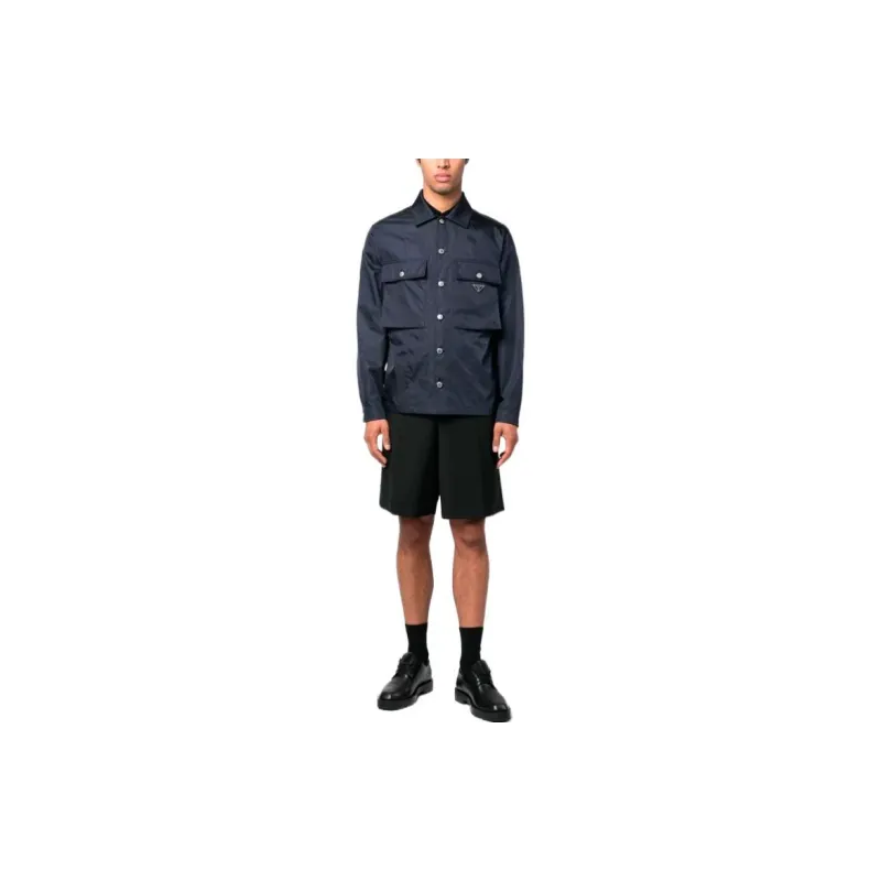 PRADA Jackets Men Marine Blue-1