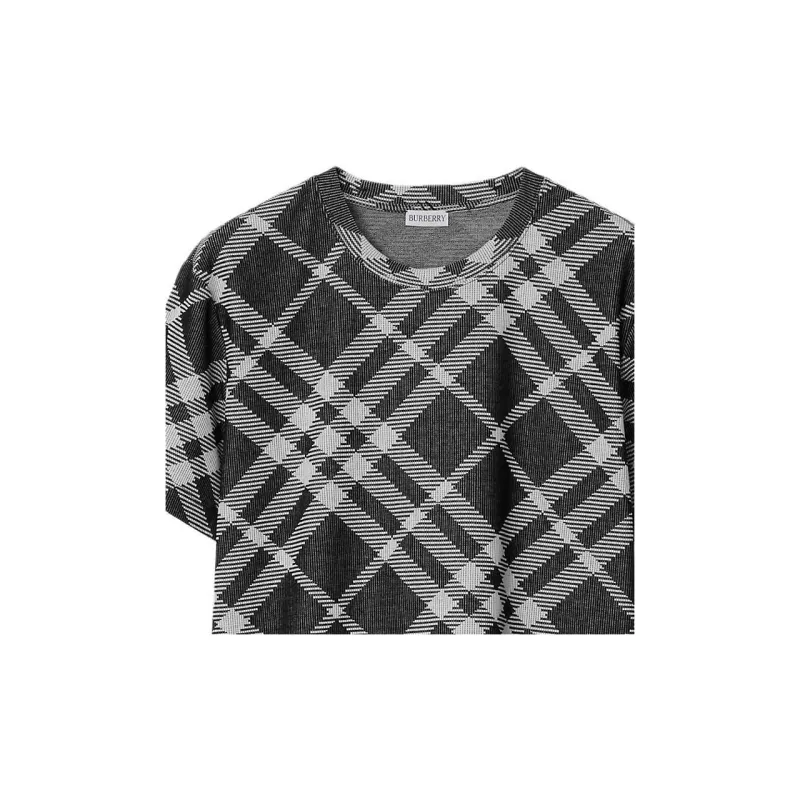 Burberry Nova Check Short Sleeved Crewneck T Shirt-6